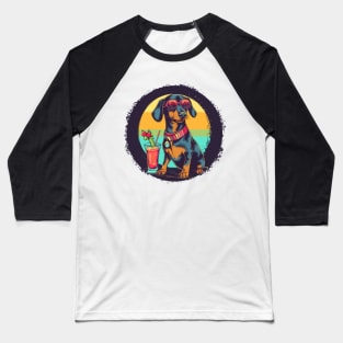 Cool Sausage Dog Baseball T-Shirt